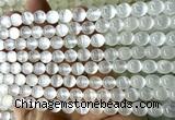 CSE630 15 inches 6mm round selenite beads wholesale