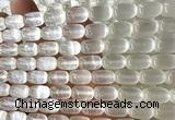 CSE638 15 inches 8*12mm drum selenite beads wholesale