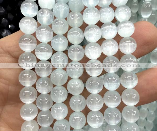 CSE642 15 inches 10mm round selenite beads wholesale