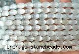 CSE644 15 inches 6*9mm rice selenite beads wholesale