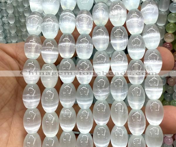 CSE646 15 inches 10*14mm rice selenite beads wholesale