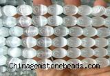 CSE646 15 inches 10*14mm rice selenite beads wholesale