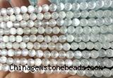 CSE650 15 inches 6mm round selenite beads wholesale