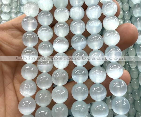 CSE652 15 inches 10mm round selenite beads wholesale