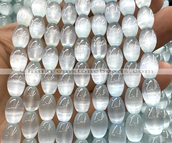 CSE655 15 inches 8*12mm rice selenite beads wholesale
