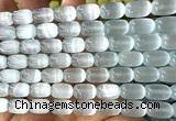 CSE658 15 inches 8*12mm drum selenite beads wholesale