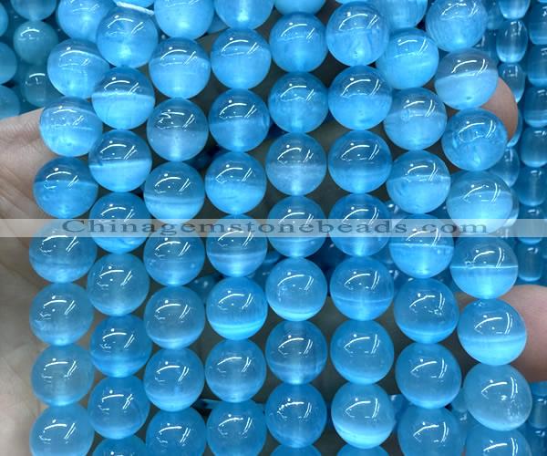 CSE663 15 inches 10mm round selenite beads wholesale