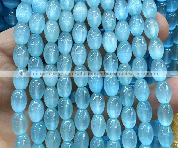 CSE664 15 inches 6*9mm rice selenite beads wholesale