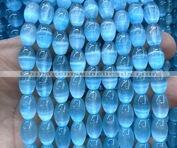 CSE665 15 inches 8*12mm rice selenite beads wholesale