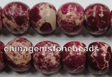 CSE67 15.5 inches 15*18mm rondelle dyed natural sea sediment jasper beads