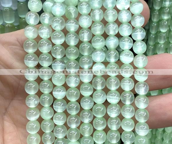 CSE670 15 inches 6mm round selenite beads wholesale