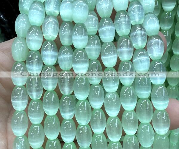 CSE675 15 inches 8*12mm rice selenite beads wholesale