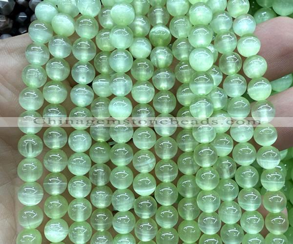 CSE680 15 inches 6mm round selenite beads wholesale