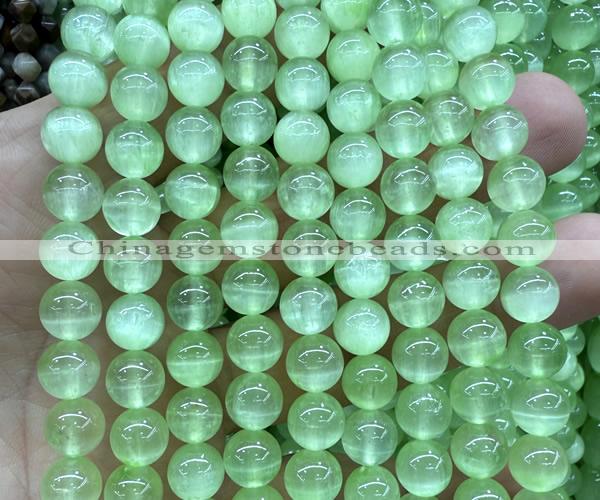 CSE681 15 inches 8mm round selenite beads wholesale