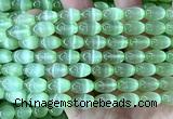 CSE685 15 inches 8*12mm rice selenite beads wholesale