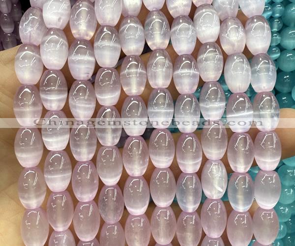 CSE695 15 inches 8*12mm rice selenite beads wholesale