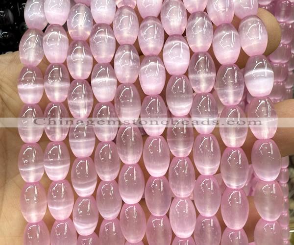 CSE705 15 inches 8*12mm rice selenite beads wholesale