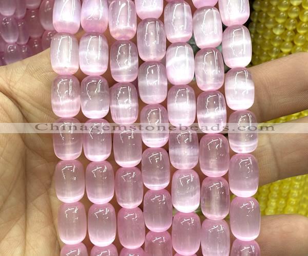 CSE708 15 inches 8*12mm drum selenite beads wholesale