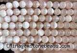 CSE721 15 inches 8mm round selenite beads wholesale