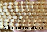 CSE734 15 inches 6*9mm rice selenite beads wholesale