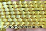 CSE744 15 inches 6*9mm rice selenite beads wholesale
