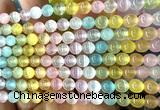 CSE750 15 inches 6mm round rainbow selenite beads wholesale
