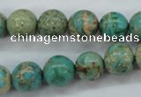 CSE76 15.5 inches 12mm round dyed natural sea sediment jasper beads