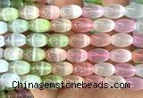 CSE766 15 inches 10*14mm rice colorful selenite beads wholesale