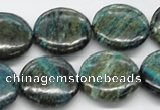 CSG17 15.5 inches 20mm flat round long spar gemstone beads wholesale