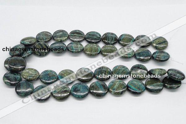 CSG17 15.5 inches 20mm flat round long spar gemstone beads wholesale