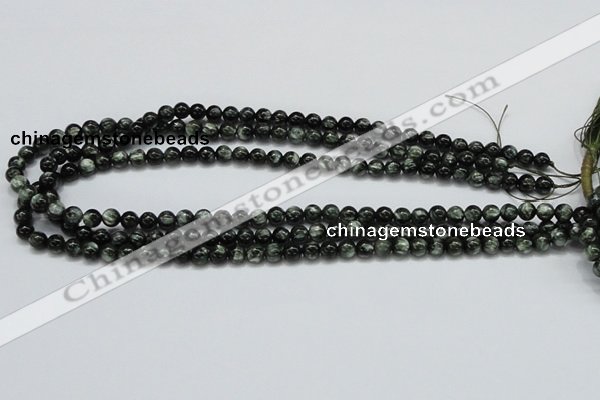 CSH01 15.5 inches 6mm round natural seraphinite gemstone beads