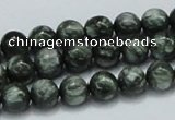 CSH02 15.5 inches 8mm round natural seraphinite gemstone beads