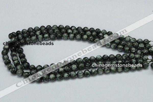 CSH02 15.5 inches 8mm round natural seraphinite gemstone beads