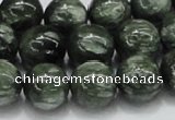 CSH05 15.5 inches 14mm round natural seraphinite gemstone beads