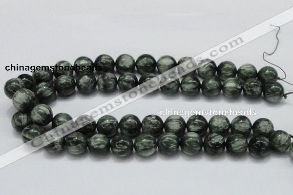 CSH06 15.5 inches 16mm round natural seraphinite gemstone beads