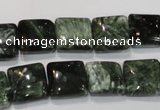 CSH102 15.5 inches 12*12mm square natural seraphinite gemstone beads