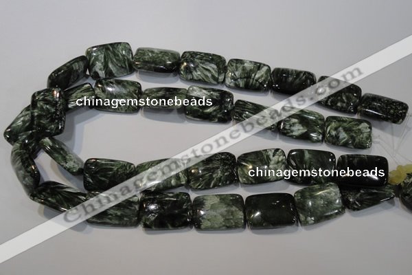 CSH115 15.5 inches 18*25mm rectangle natural seraphinite gemstone beads