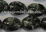 CSH134 15.5 inches 16*20mm oval natural seraphinite gemstone beads