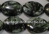 CSH135 15.5 inches 18*25mm oval natural seraphinite gemstone beads