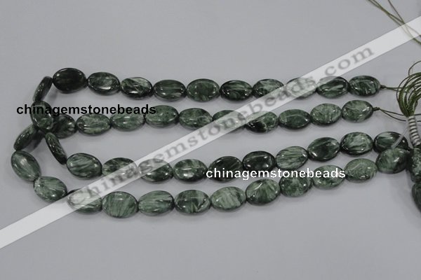 CSH50 15.5 inches 15*20mm oval natural seraphinite gemstone beads