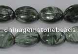 CSH55 15.5 inches 12*16mm oval natural seraphinite gemstone beads