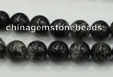 CSI02 15.5 inches 10mm round silver scale stone beads wholesale