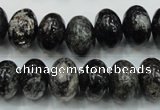 CSI06 15.5 inches 10*14mm rondelle silver scale stone beads wholesale