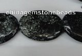 CSI98 15.5 inches 22*30mm oval silver scale stone beads wholesale