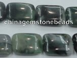 CSJ207 15.5 inches 15*20mm rectangle serpentine jade gemstone beads