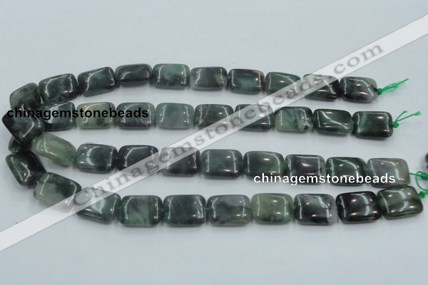 CSJ207 15.5 inches 15*20mm rectangle serpentine jade gemstone beads