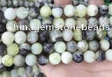 CSJ303 15.5 inches 10mm round serpentine new jade beads wholesale