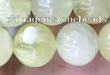 CSJ313 15.5 inches 8mm round serpentine new jade beads