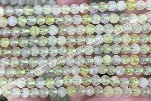 CSJ318 15.5 inches 4mm round serpentine new jade beads