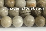 CSL151 15.5 inches 6mm round 

sliver leaf jasper beads wholesale